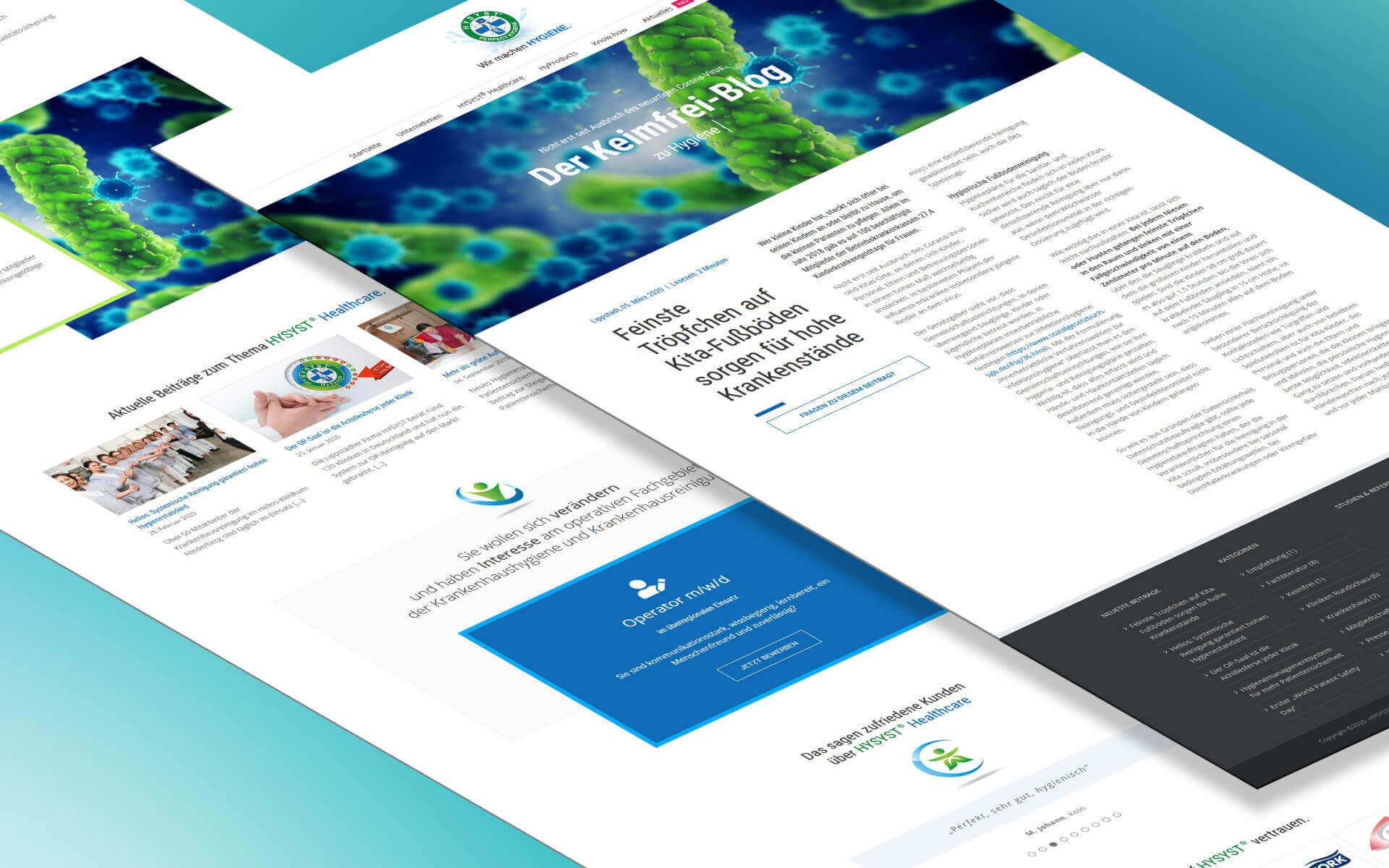 WordPress Website für HYSYST